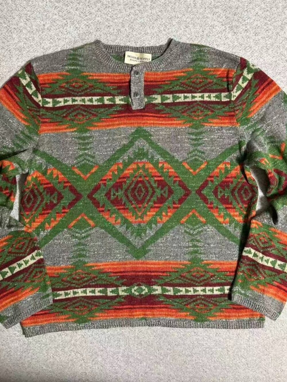 Denim & Supply Ralph Lauren Men's Southwestern Aztec Sweater